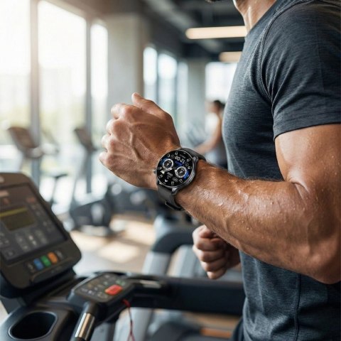 Smartwatch Gravity GT35-2 Czarny z Bransoletą i Paskiem