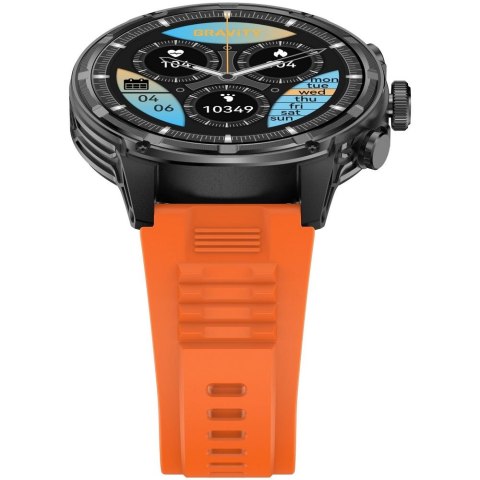 Smartwatch Gravity GT41-4 - Pomarańczowy Pasek i Bransoleta