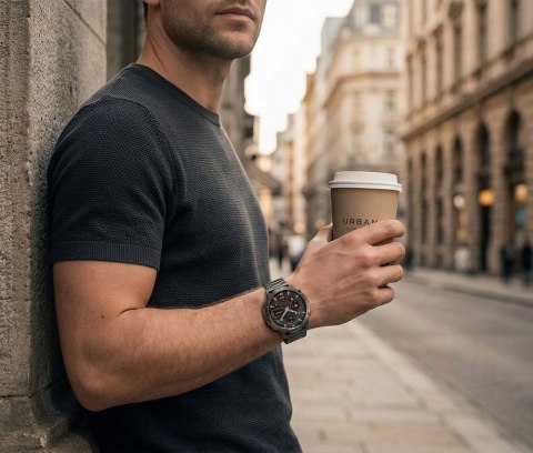 Smartwatch Gravity GT42-1 AMOLED - Chat AI, Kompas i Bransoleta