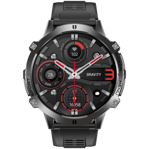 Smartwatch Gravity GT42-1 AMOLED - Chat AI, Kompas i Bransoleta