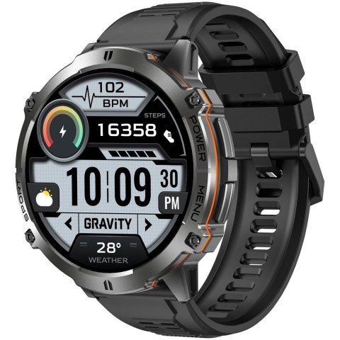 Smartwatch Gravity GT42-1 AMOLED - Chat AI, Kompas i Bransoleta