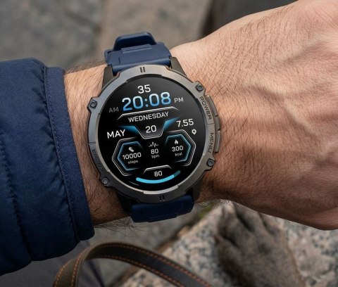 Smartwatch Gravity GT42-2 AMOLED - Chat AI i Niebieski Pasek