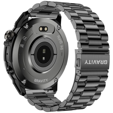 Smartwatch Gravity GT46-4 Czarny z paskiem i bransoletą