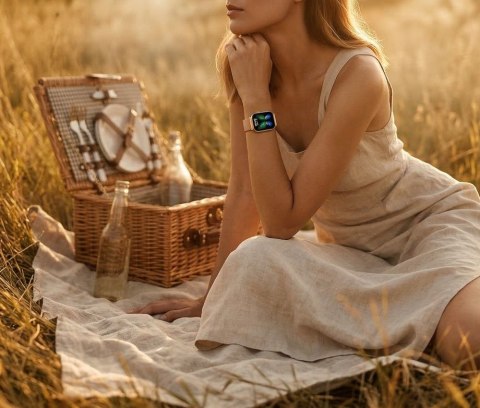 Smartwatch Gravity GT44-1 Różowe Złoto + Pasek i Bransoleta