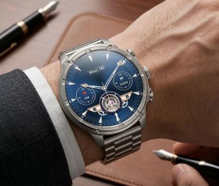 Smartwatch Gravity GT41-3 Srebrny - Zestaw Pasek + Bransoleta