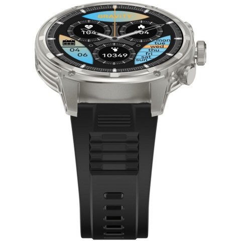 Smartwatch Gravity GT41-3 Srebrny - Zestaw Pasek + Bransoleta