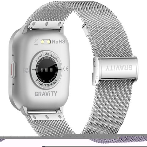 Damski Smartwatch Gravity GT43-2 Srebrny - Pasek i Bransoleta