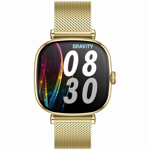 Smartwatch damski Gravity GT32-1 Złoty + Bransoleta i Pasek