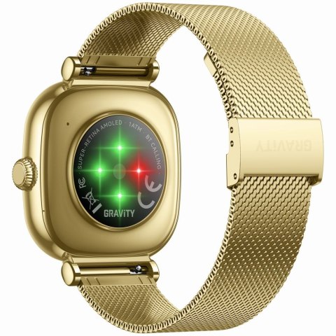 Smartwatch damski Gravity GT32-1 Złoty + Bransoleta i Pasek