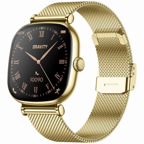 Smartwatch damski Gravity GT32-2 Złoty + Bransoleta i Pasek