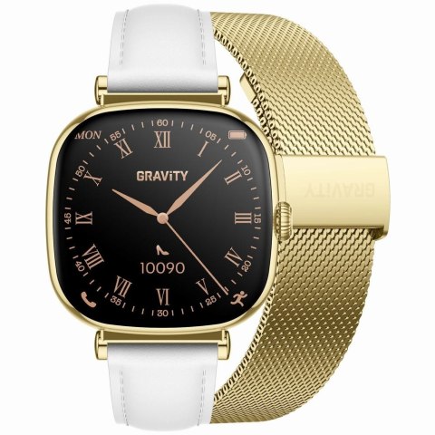 Smartwatch damski Gravity GT32-2 Złoty + Bransoleta i Pasek