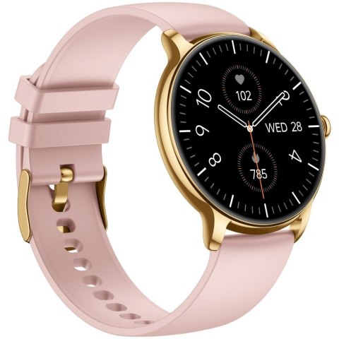 Damski Smartwatch Gravity GT31-1 Złoty z Paskiem i Bransoletą