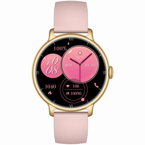 Damski Smartwatch Gravity GT33-1 Złoty z Paskiem i Bransoletą