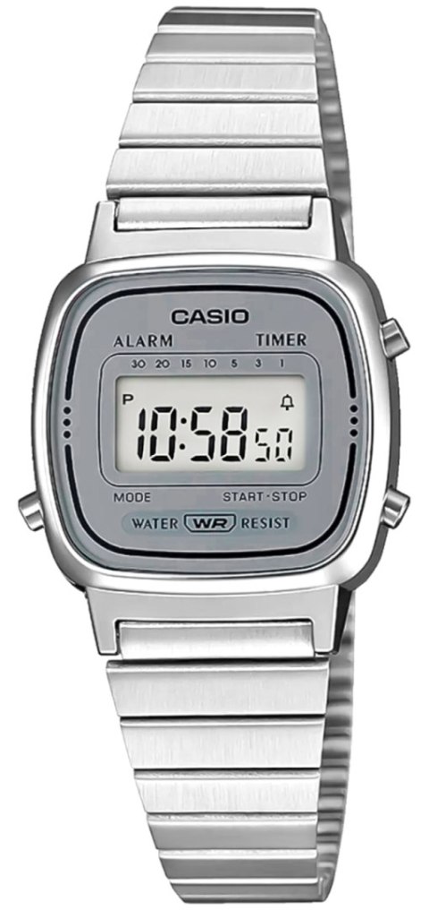 Zegarek Damski Casio Vintage LA670WEA-7EF Srebrny