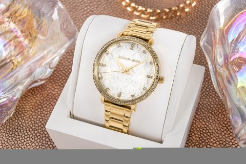 Zegarek Damski Michael Kors Pyper MK4919 Złoty z Kryształkami