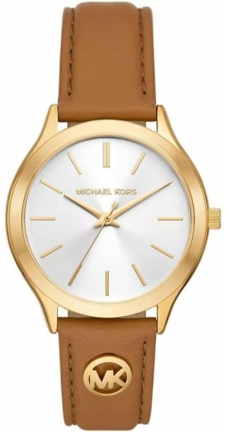 Zegarek Damski Michael Kors Slim Runway MK7543 Brązowy Pasek