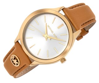 Zegarek Damski Michael Kors Slim Runway MK7543 Brązowy Pasek