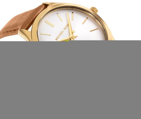 Zegarek Damski Michael Kors Slim Runway MK7543 Brązowy Pasek
