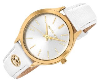 Zegarek Damski Michael Kors Slim Runway MK7544 ze skórzanym paskiem