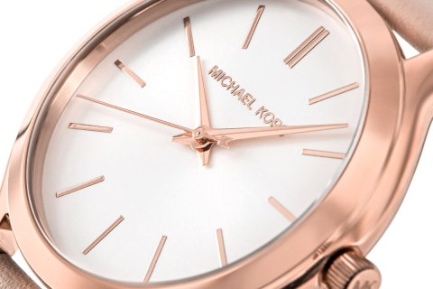 Zegarek Damski Michael Kors Slim Runway MK7545 w kolorze różowego złota