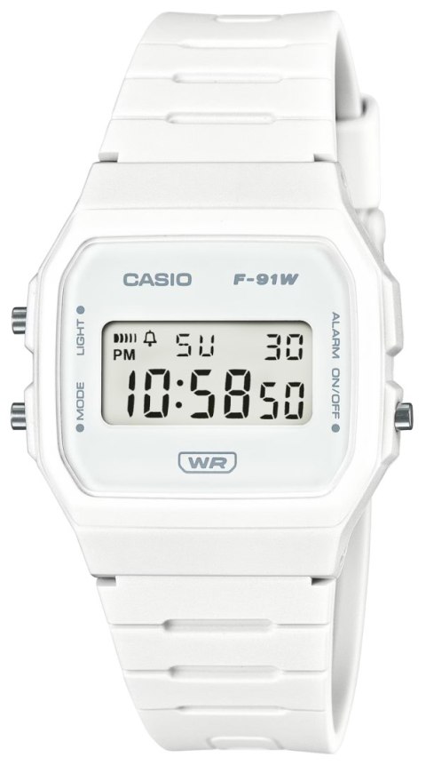 Zegarek Casio F-91WB-7AEF - Klasyka w białym wydaniu