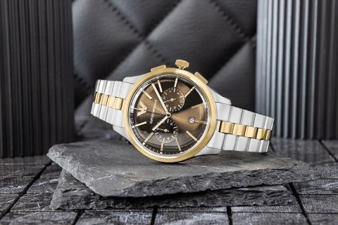 Zegarek Męski Emporio Armani Dario Chronograph AR80084SET + BOX