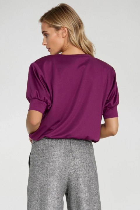 Bluza z krótkim rękawem BL12 Purpura - Nife
