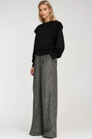 Bluza z wysokimi ściągaczami BL10 Black - Nife