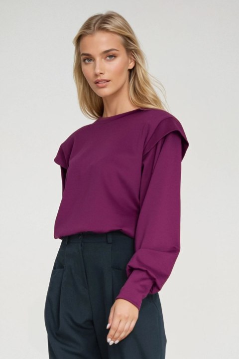 Bluza z wysokimi ściągaczami BL10 Purpura - Nife