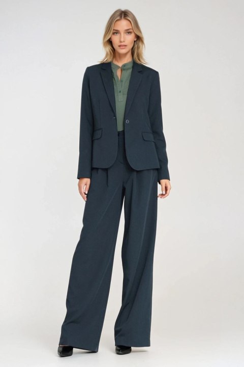 Klasyczny żakiet na jeden guzik w kolorze granatowym