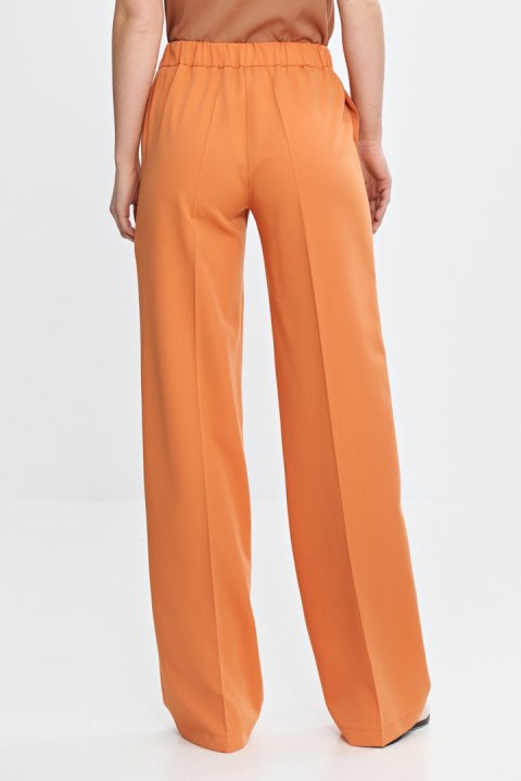 Spodnie wide leg z gumą w pasie SD113 Orange - Nife