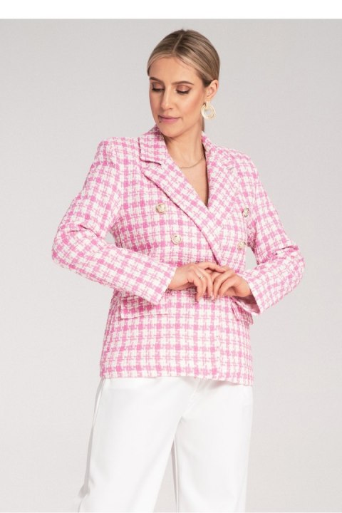 Damski żakiet w kolorze jasnoróżowym