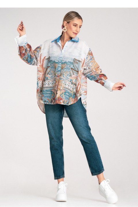 Koszula Damska Model M1146 Blue - Figl