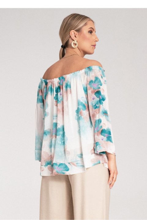 Bluzka Model M1142 Turkus - Figl