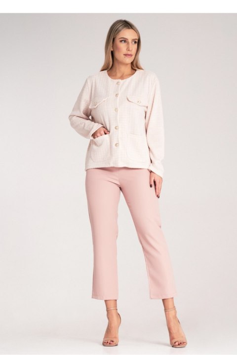 Beżowy żakiet damski