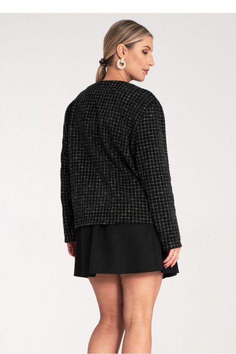 Elegancki czarny żakiet damski