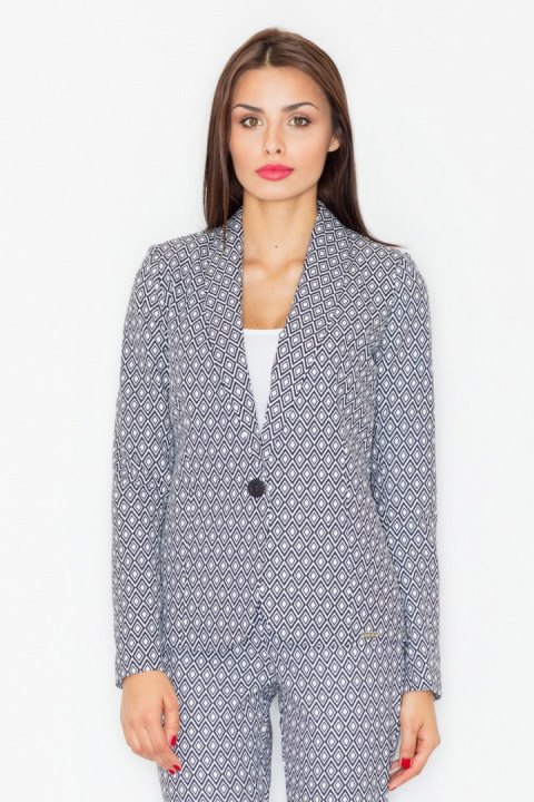 Multikolorowy żakiet damski