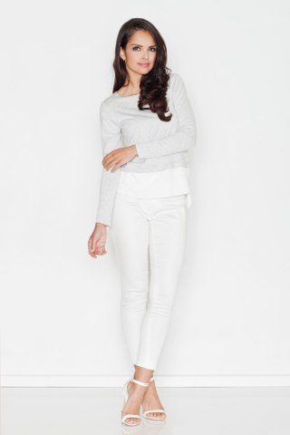 Bluzka Model 374 Light Grey - Figl