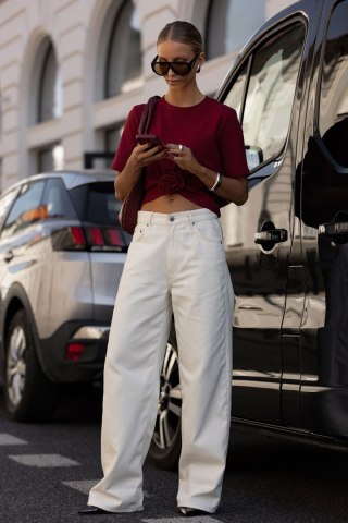 Bluzka Model Elvie B56 Bordo - IVON