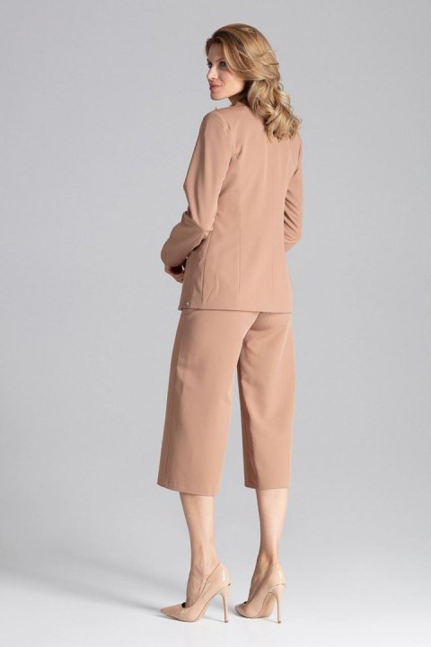 Elegancki brązowy żakiet damski