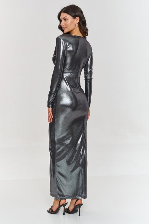 Sukienka Model M886 Grafit - Makadamia