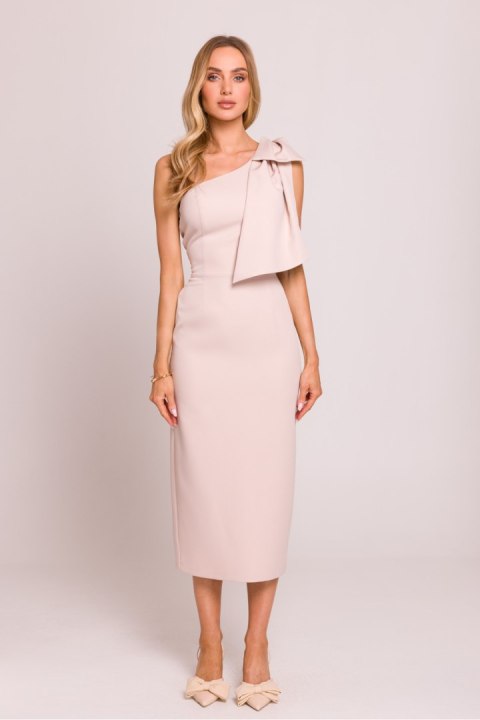 Sukienka Model MOE847 Light Beige - Moe