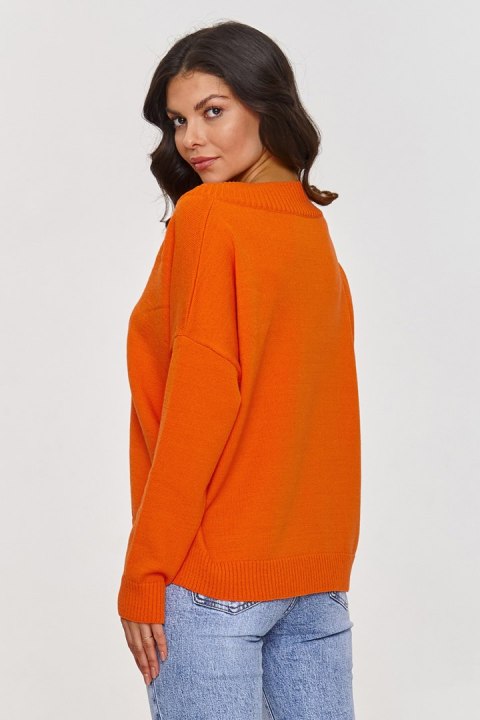 Sweter Damski Model S158 Orange - Makadamia