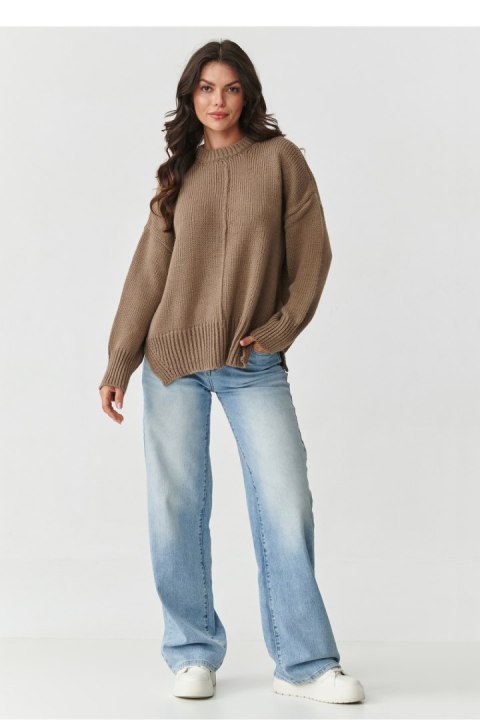 Sweter Damski Model S159 Cappuccino - Makadamia