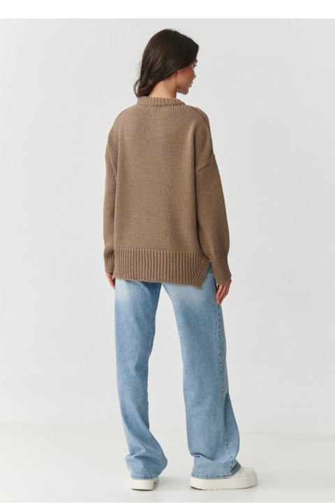 Sweter Damski Model S159 Cappuccino - Makadamia