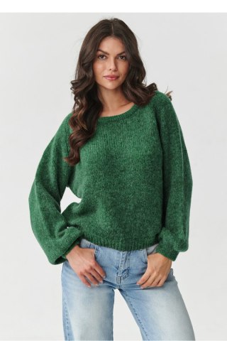 Sweter Damski Model S168 Bottle Green - Makadamia
