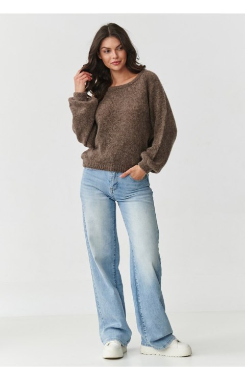 Sweter Damski Model S168 Mocca - Makadamia