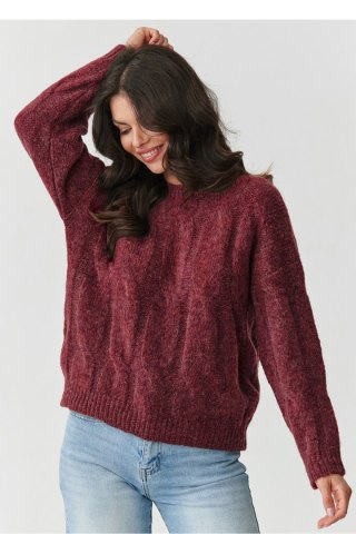 Sweter Damski Model S169 Bordo - Makadamia