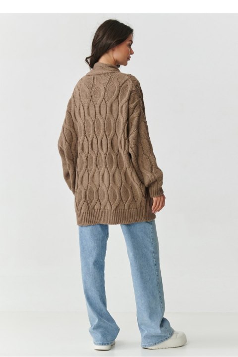 Sweter Kardigan Model S163 Cappuccino - Makadamia