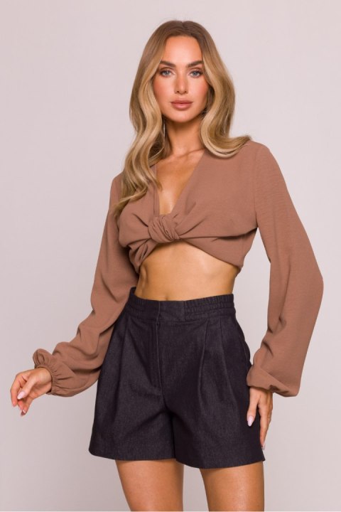 Szorty Damskie Model MOE860 Grafit - Moe